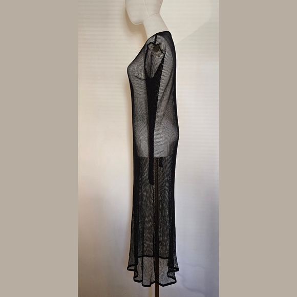 ZARA Long Fishnet Coverup Dress - Picture 3 of 14